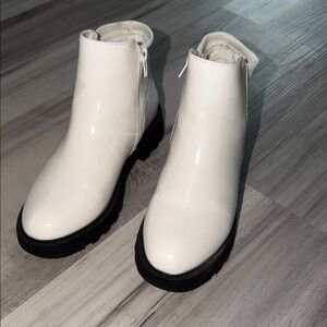 White Ankle Boots